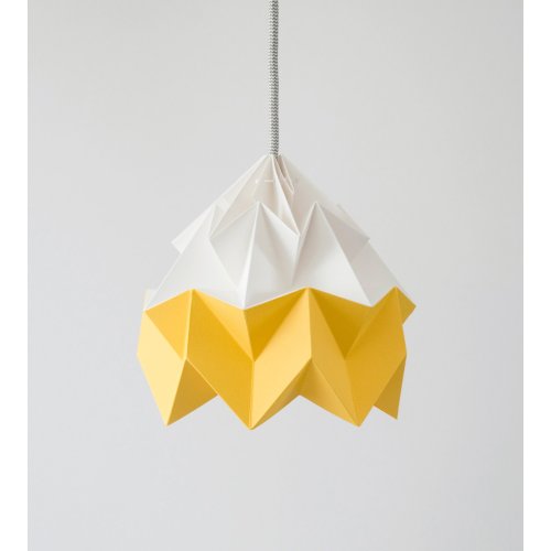 Petite suspension Origami Moth Bicolore Jaune